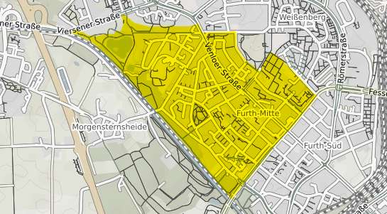 Immobilienpreisekarte Neuss Furth Mitte